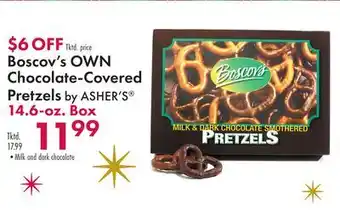 Boscov's Boscov's own chocolate-covered pretzels by asher's offer