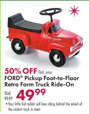 Boscov's Ford pickup foot-to-floor retro farm truck ride-on offer