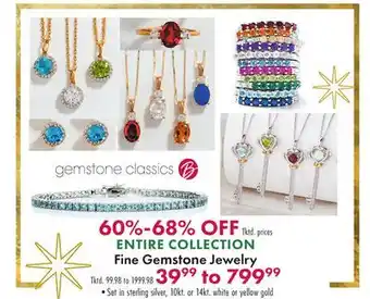 Boscov's Entire collection fine gemstone jewelry offer