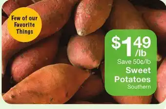 Fairway Store Market Sweet potatoes offer