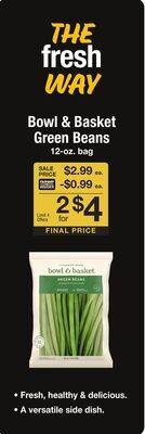 Fairway Store Market Bowl & basket green beans offer