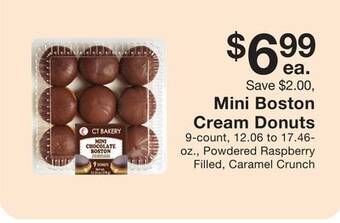 Fairway Store Market Mini boston cream donuts offer