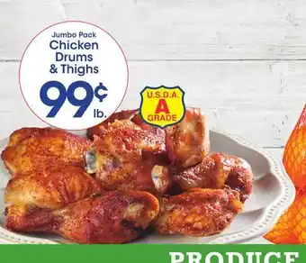 Price Rite Chicken drums & thighs offer