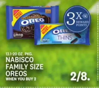 Kings Food Markets Nabisco family size oreos offer