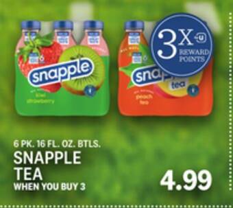 Kings Food Markets Snapple tea offer