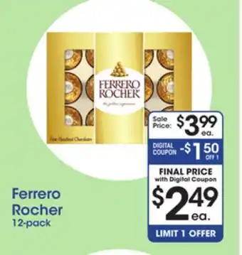 Price Rite Ferrero rocher offer