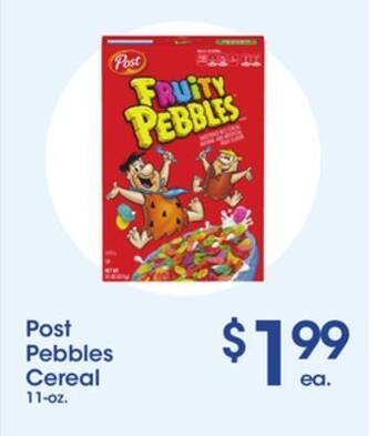 Price Rite Post pebbles cereal offer
