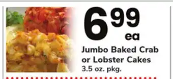 ACME Jumbo baked crab or lobster cakes offer