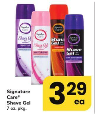 ACME Signature care shave gel offer