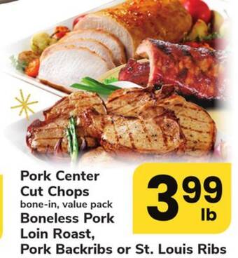 ACME Pork center cut chops offer