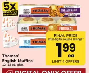ACME Thomas' english muffins offer