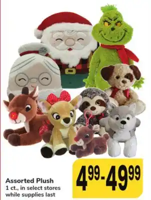 ACME Assorted plush offer