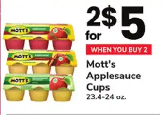 ACME Mott's applesauce cups offer