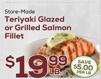 DeCicco & Sons Teriyaki glazed or grilled salmon fillet offer