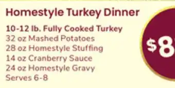 ACME Homestyle turkey dinner offer