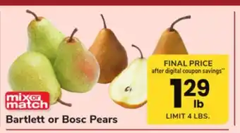 ACME Bartlett or bosc pears offer