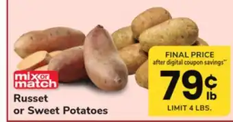 ACME Russet or sweet potatoes offer