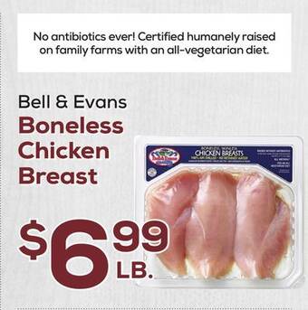 DeCicco & Sons Bell & evans boneless chicken breast offer
