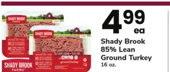 ACME Shady brook 85% lean ground turkey offer