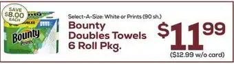 DeCicco & Sons Bounty doubles towels offer