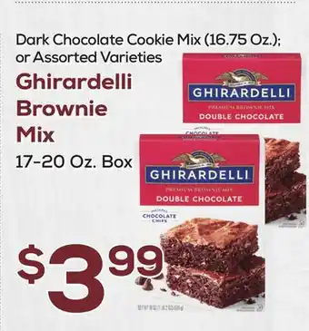 DeCicco & Sons Ghirardelli brownie mix 17-20 oz. box offer