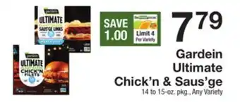 The Fresh Grocer Ultimate chick'n & saus'ge offer