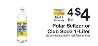 The Fresh Grocer Seltzer or club soda offer
