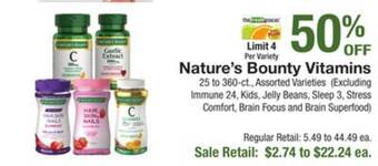 The Fresh Grocer Vitamins offer