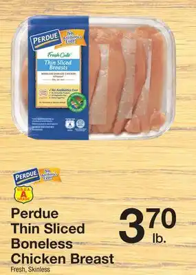 The Fresh Grocer Thin sliced boneless chicken breast offer