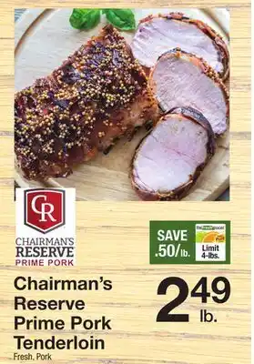 The Fresh Grocer Prime pork tenderloin offer
