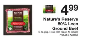 The Fresh Grocer 80% lean ground beef offer