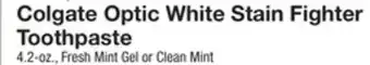 The Fresh Grocer Optic white stain fighter toothpaste offer