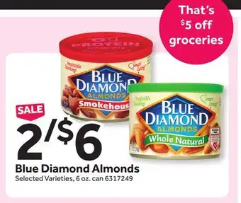 Stop&Shop Blue diamond almonds offer