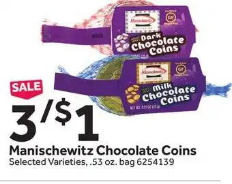 Stop&Shop Manischewitz chocolate coins offer