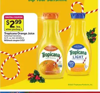 Stop&Shop Tropicana orange juice offer