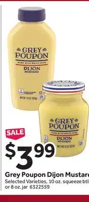 Stop&Shop Grey poupon dijon mustard offer