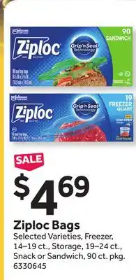 Stop&Shop Ziploc bags offer