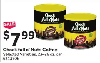 Stop&Shop Chock full o'nuts coffee offer