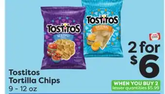 Weis Markets Tostitos tortilla chips offer