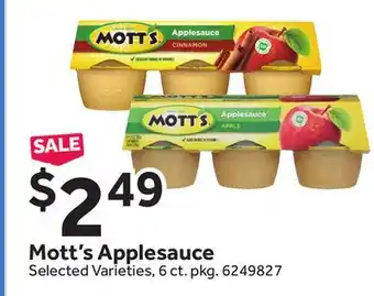Stop&Shop Mott's applesauce offer