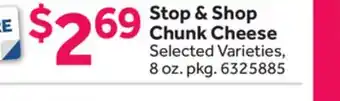 Stop&Shop Stop & shop chunk cheese offer