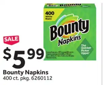Stop&Shop Bounty napkins offer