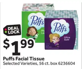 Stop&Shop Puffs facial tissue offer