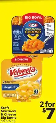 Weis Markets Kraft macaroni & cheese big bowls offer