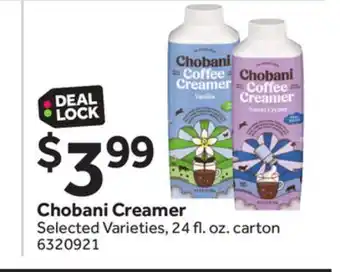 Stop&Shop Chobani creamer offer