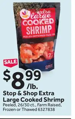 Stop&Shop Stop & shop extra large cooked shrimp offer