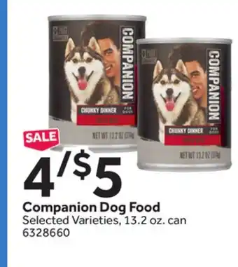 Stop&Shop Companion dog food offer