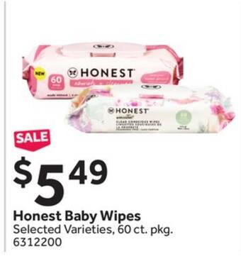 Stop&Shop Honest baby wipes offer