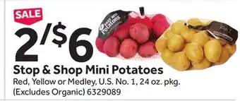 Stop&Shop Stop & shop mini potatoes offer