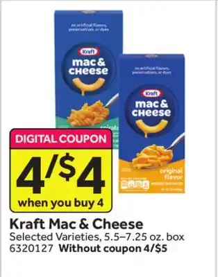 Stop&Shop Kraft mac & cheese offer